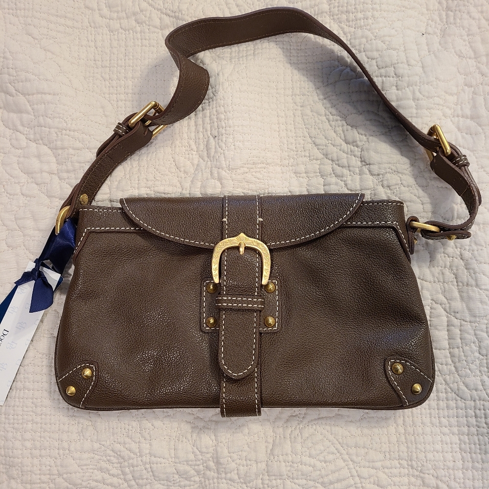 Dooney & Bourke should bag brown leather, new with tags